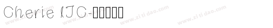 Cherie ITC字体转换